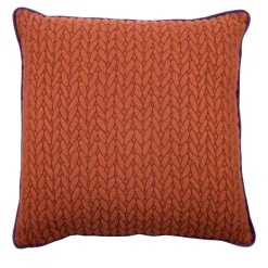 Cuscino Carrè in tessuto Jacquard bruciato Tricot