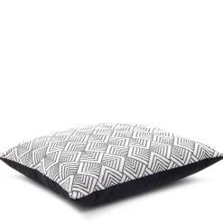 Cuscino Carrè in tessuto jacquard Hypnose Deco e Velluto di Cotone