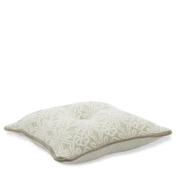 Cuscino Carrè in tessuto jacquard avorio Lovely