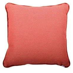 Cuscino Carrè in tessuto jacquard falso unito e Vellluto di Lino