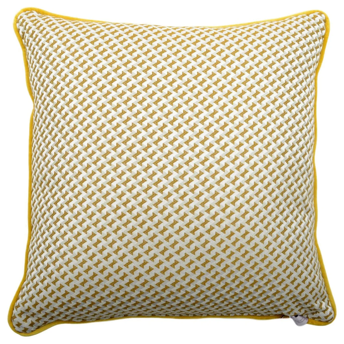 Cuscino Carrè in tessuto jacquard Pied-De-Poule