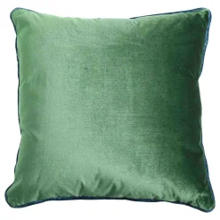 Cuscino Carrè in tessuto jacquard e velluto di lino