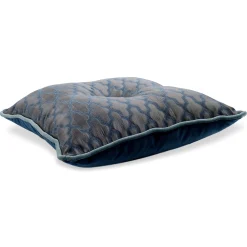 Cuscino Carrè in tessuto jacquard e velluto di seta