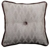 Cuscino Carrè in tessuto jacquard e velluto di seta