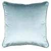 Cuscino Carrè in Velluto di Azzurro Polvere