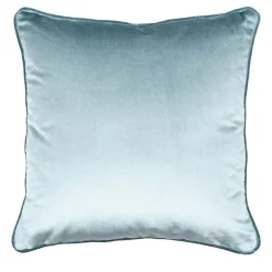 Cuscino Carrè in Velluto di Azzurro Polvere