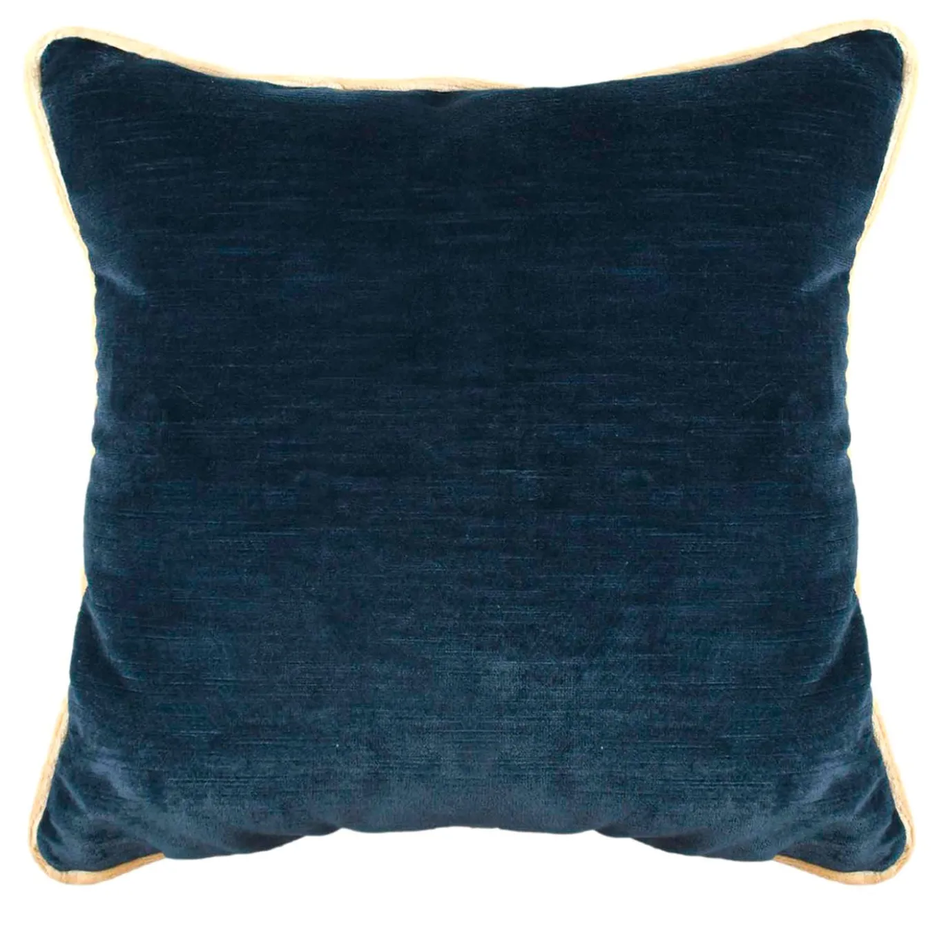 Cuscino Carrè quadrato blu e beige