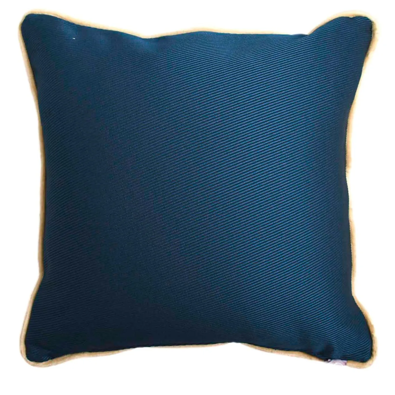 Cuscino Carrè quadrato blu e beige