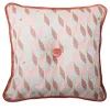 Cuscino Carrè Rosa in tessuto jacquard TALIA
