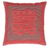Cuscino Corallo rosso e nero