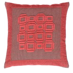 Cuscino Corallo rosso e nero
