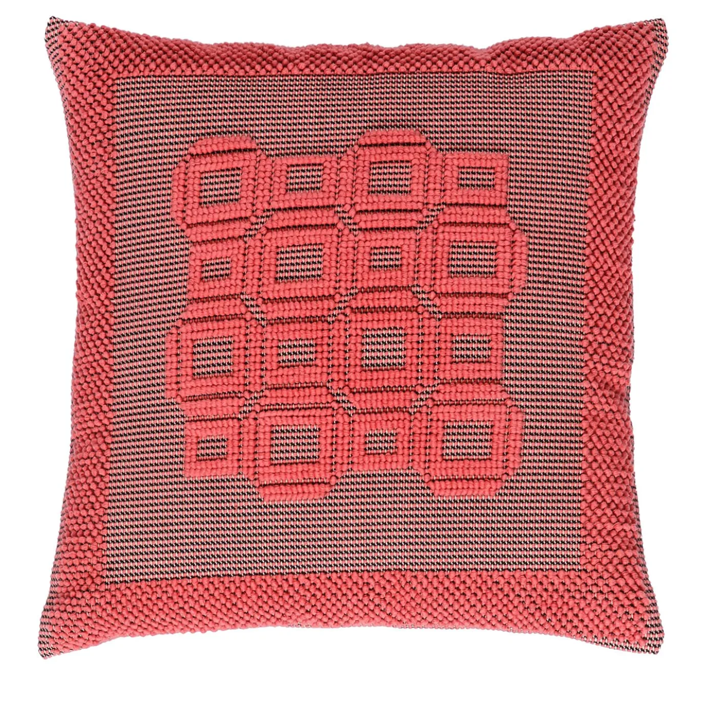 Cuscino Corallo rosso e nero