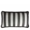 Cuscino da esterno Happy White e Carbon con frange