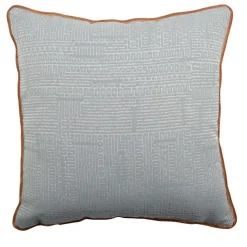 Cuscino decorativo Carrè in tessuto jacquard e velluto di seta