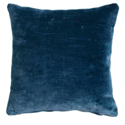 Cuscino decorativo quadrato blu e oro