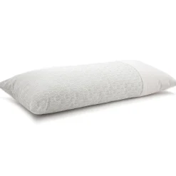 Cuscino Decorativo Rettangolare Bianco con Banda