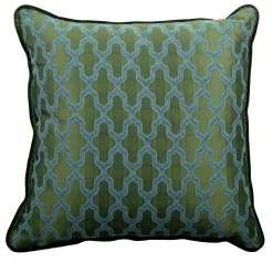 Cuscino Emerald Carré in tessuto jacquard