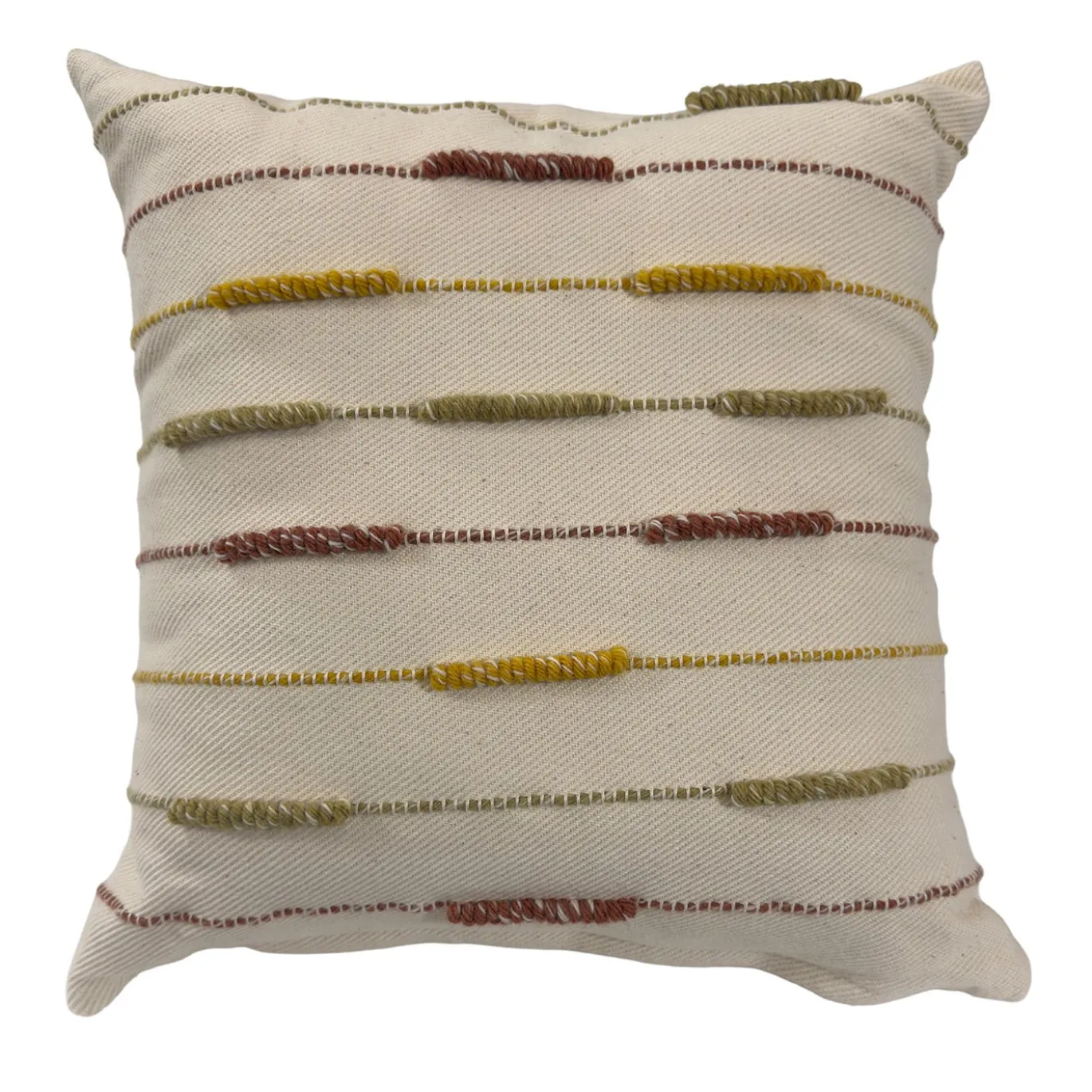 Cuscino Emme 1 Mélange Beige e Multicolore