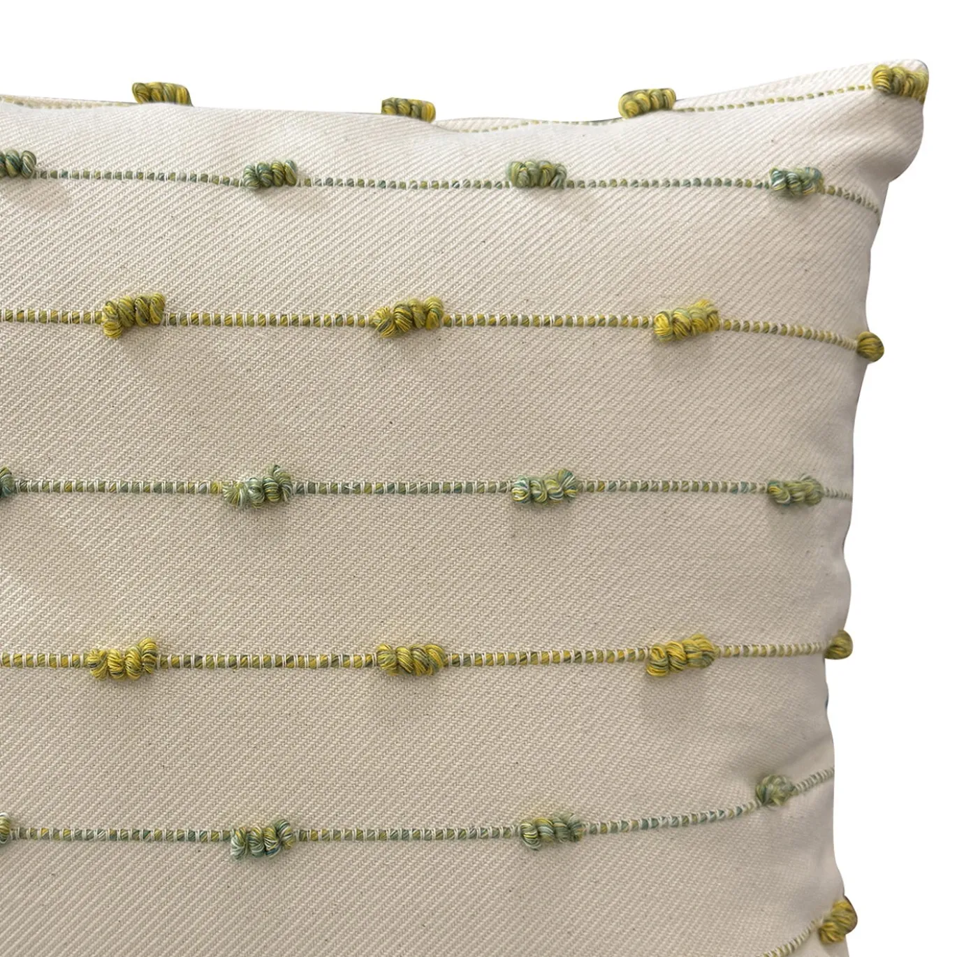 Cuscino Emme 1 Mélange Beige e Verde