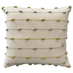 Cuscino Emme 1 Mélange Beige e Verde
