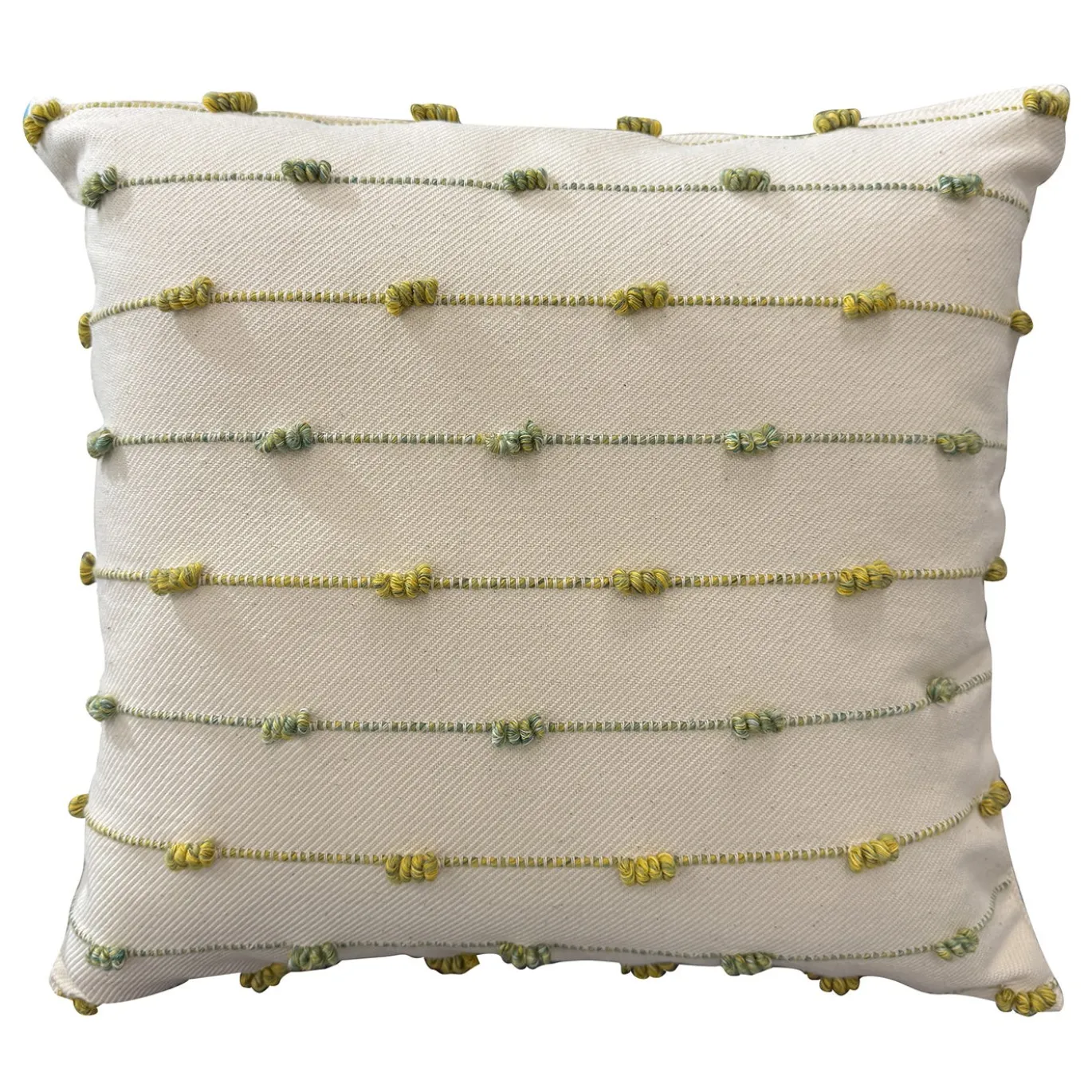 Cuscino Emme 1 Mélange Beige e Verde