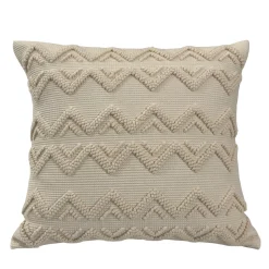 Cuscino Geometrico Testurizzato Beige