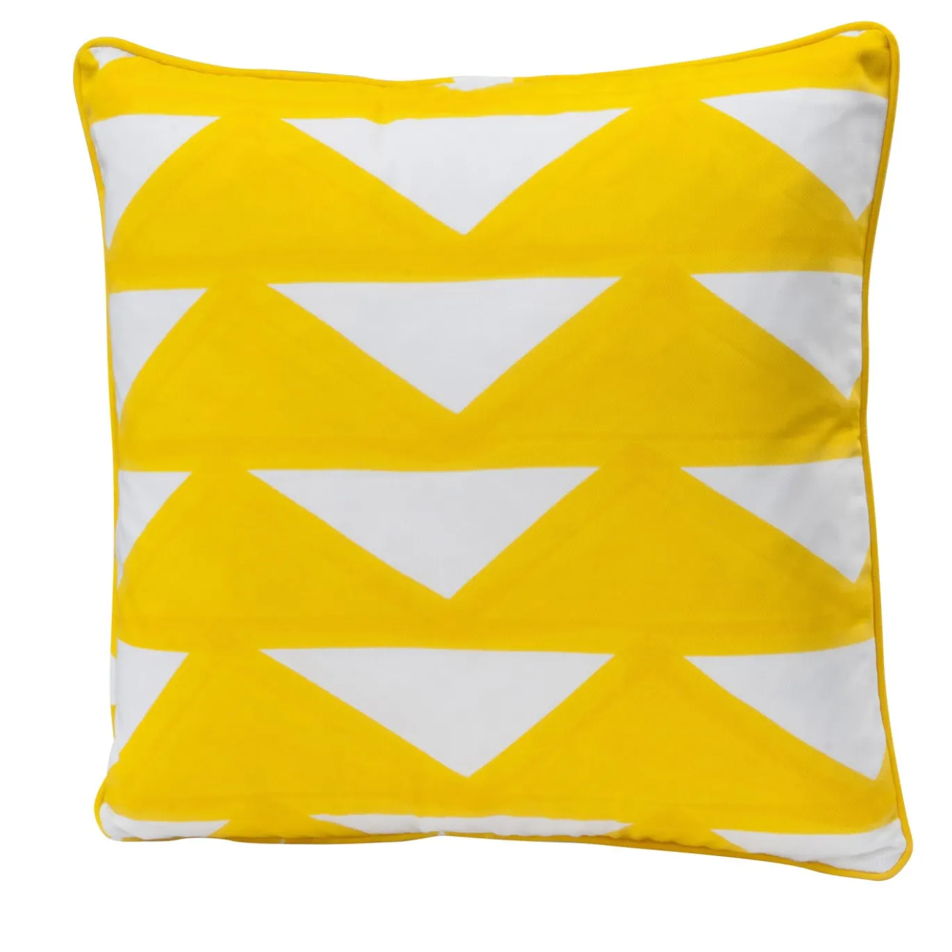 Cuscino giallo Triangoli