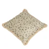 Cuscino grande con frange bianche e nere