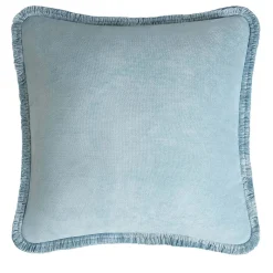 Cuscino Happy Soft Velvet Azzurro