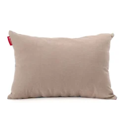 Cuscino imbottito in velluto di seta di mucca blu
