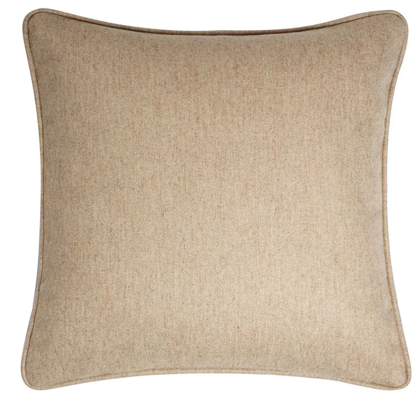 Cuscino in lana marrone chiaro