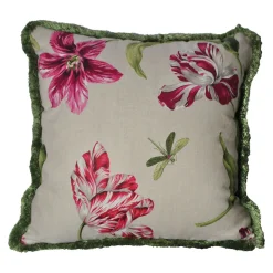 Cuscino in Lino Verde Tulip