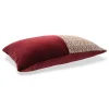 Cuscino in Tessuto Jacquard Bis e Velluto di Cotone