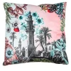Cuscino in velluto Cairo con paesaggio e fiori #3
