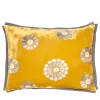 Cuscino in velluto giallo