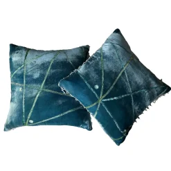 Cuscino in velluto Water 2