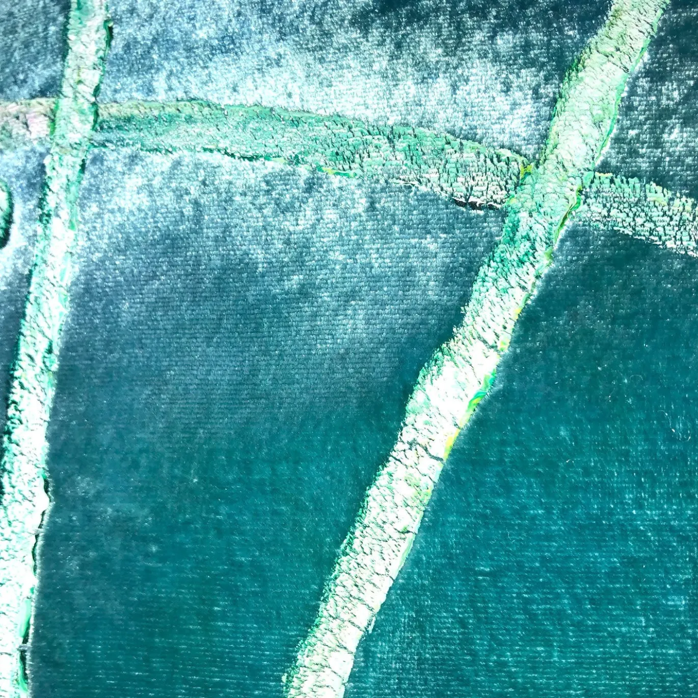 Cuscino in velluto Water 2