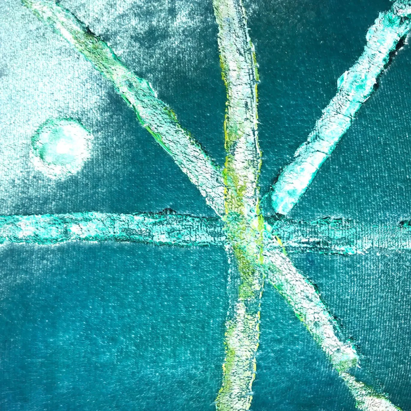 Cuscino in velluto Water 2