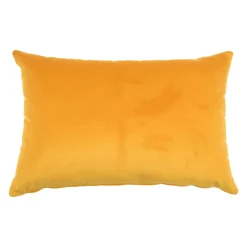 Cuscino Longue in velluto di cotone senape