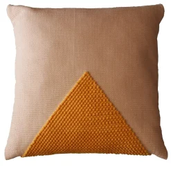 Cuscino Oro Triangolare Ecrù e Oro