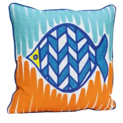 Cuscino Pesce Palla Blu