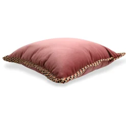 Cuscino piatto Most Carrè in velluto di cotone e tessuto jacquard microfantasia