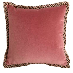 Cuscino piatto Most Carrè in velluto di cotone e tessuto jacquard microfantasia