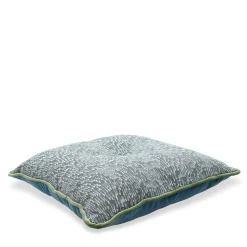 Cuscino Quadrato Carrè in Filigrana Comete Jacquard Blu