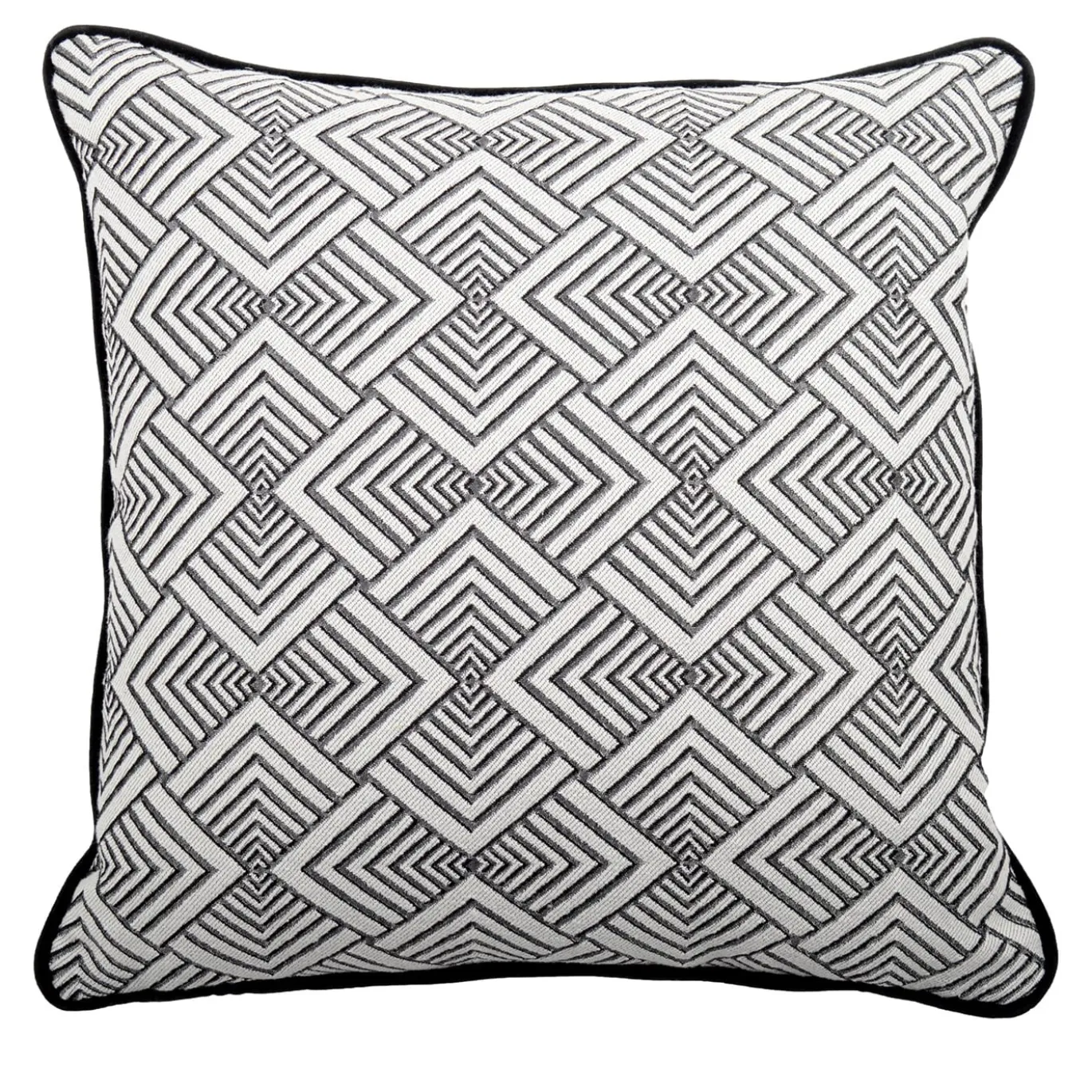 Cuscino quadrato Carrè in Tessuto Jacquard Hypnose Deco
