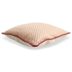 Cuscino quadrato Carrè in tessuto jacquard microfantasia