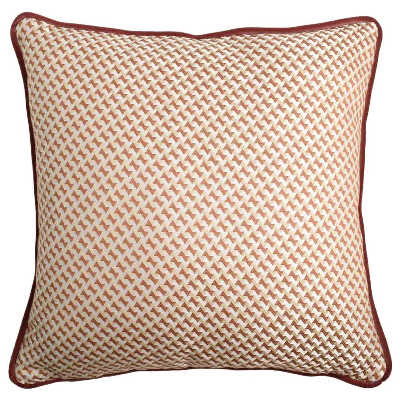 Cuscino quadrato Carrè in tessuto jacquard microfantasia