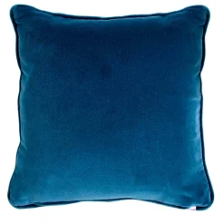 Cuscino quadrato Carrè turchese e blu