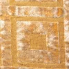 Cuscino quadrato Celidonia in velluto jacquard dorato