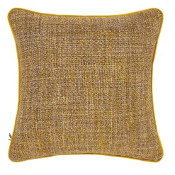 Cuscino quadrato con bordo giallo